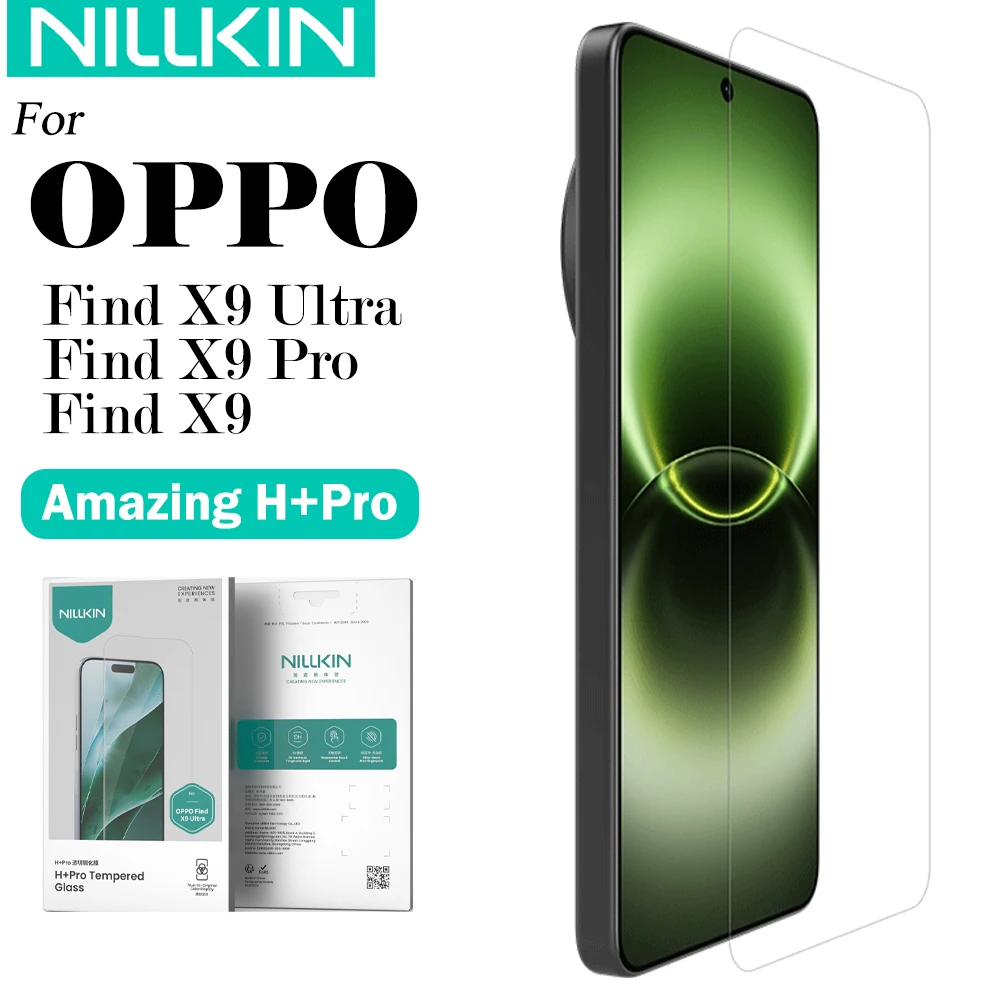 NILLKIN Für OPPO Find X9 Ultra OPPO X9 Pro 5G Serie Displayschutzfolie aus gehärtetem Glas 9H Anti-Explosions-Displayschutzfolie.