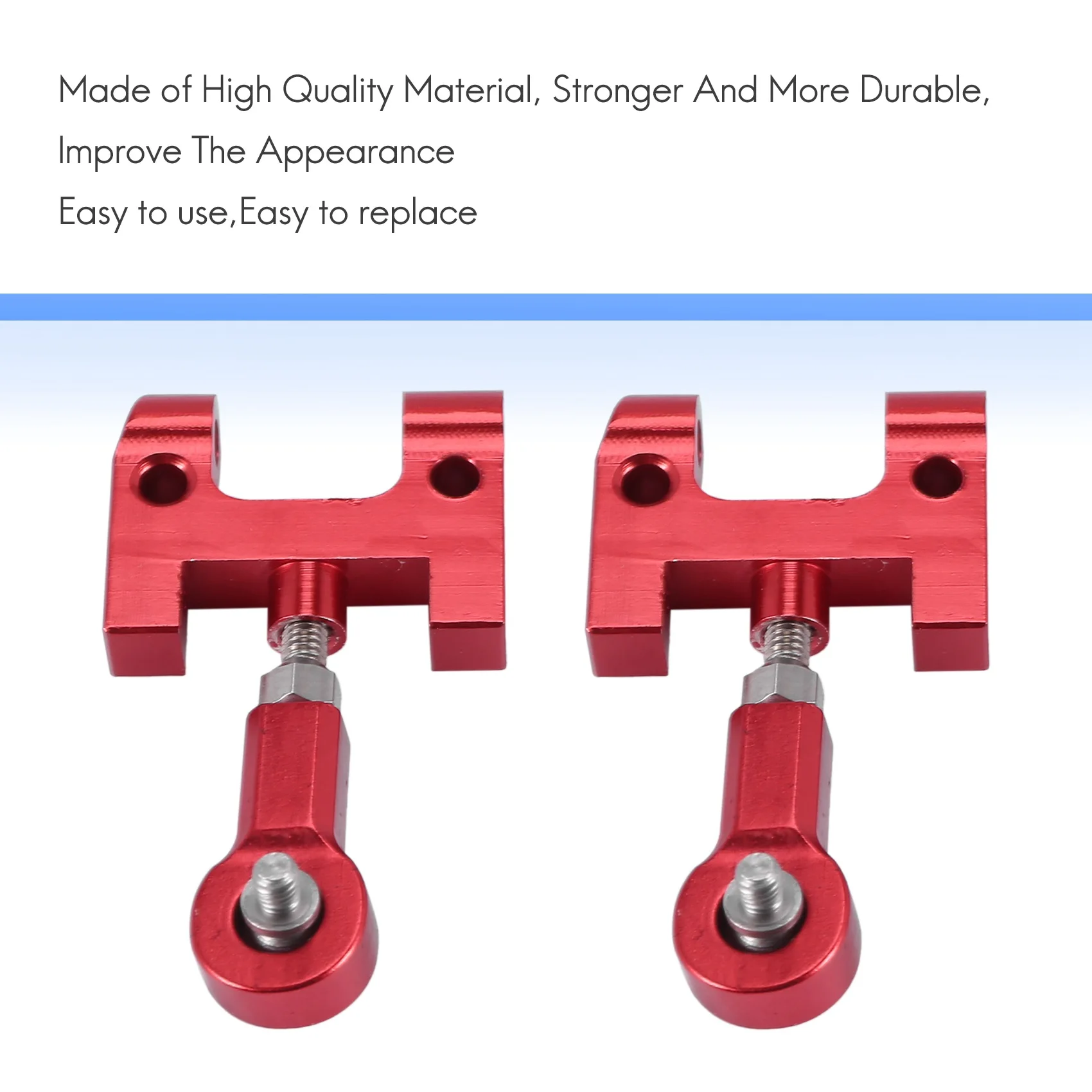 BAAA-Copa de dirección de metal Brazo oscilante superior inferior Asiento Bloque de giro deslizante de dirección para piezas de actualización de coche WPL D12 1/10 RC, 1