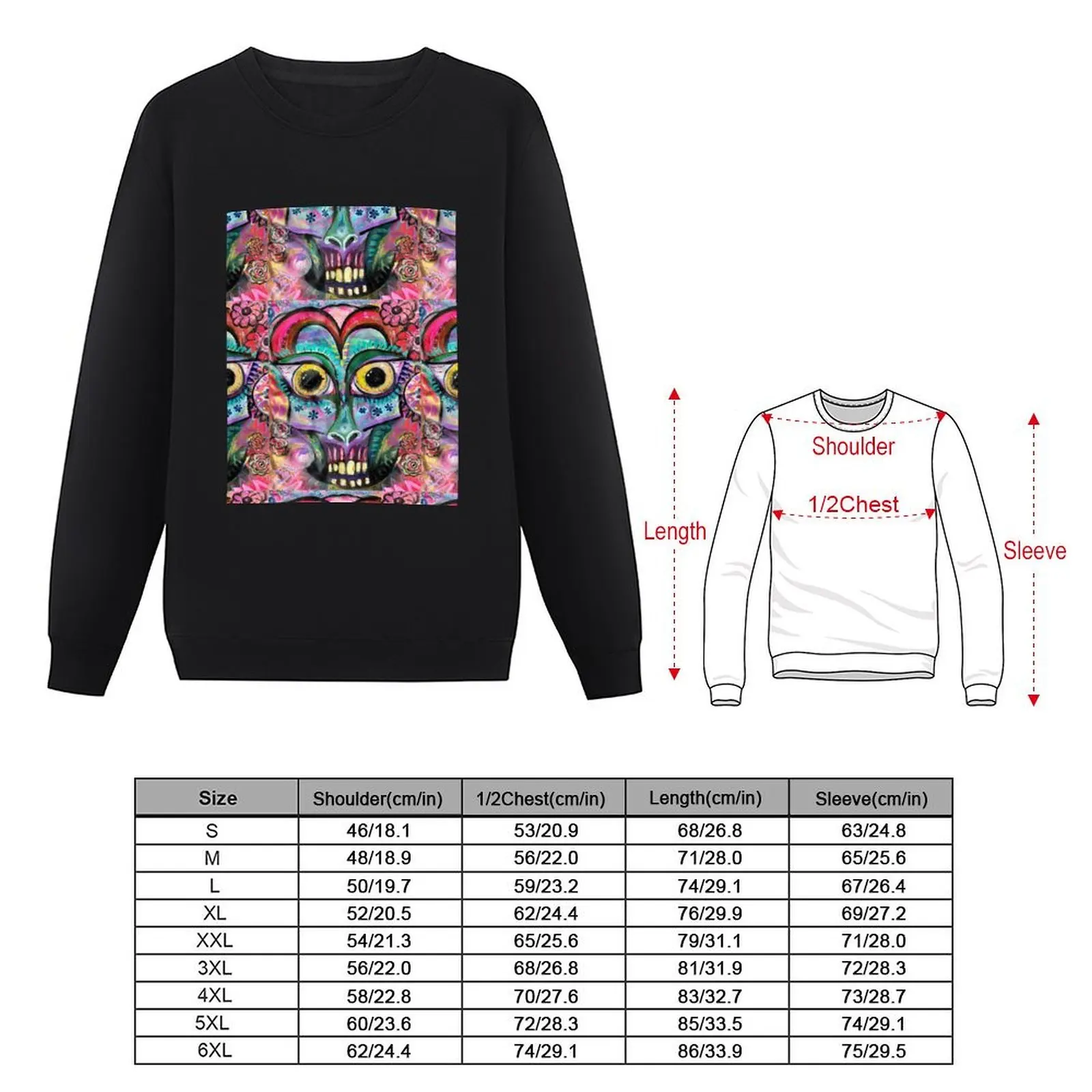 Floral Sugar Skull Pullover men's coat winter clothes autumn new products men's clothes sweatshirt male