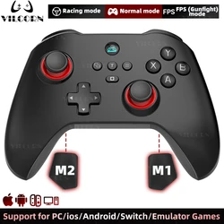 VILCORN PC Gaming Controller FPS Wireless Pro Gamepad For PS4 Switch Android IOS with Micro Motion Hall Trigger Joystick