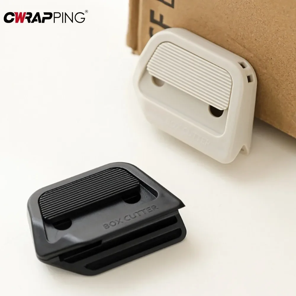 Automatic Retractable Box Opener for Diy Project Bag Knife Handle Cute Stationery Kawaii Cutter That Hook Home Office Supplies
