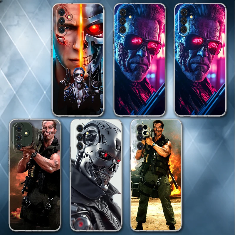 Terminator Arnold Schwarzenegger Soft Phone Case For Samsung A57 A17 A56 A16 A55 A15 A54 A14 A53 A13 A52 A12 A37 A36 A35 A34 A33