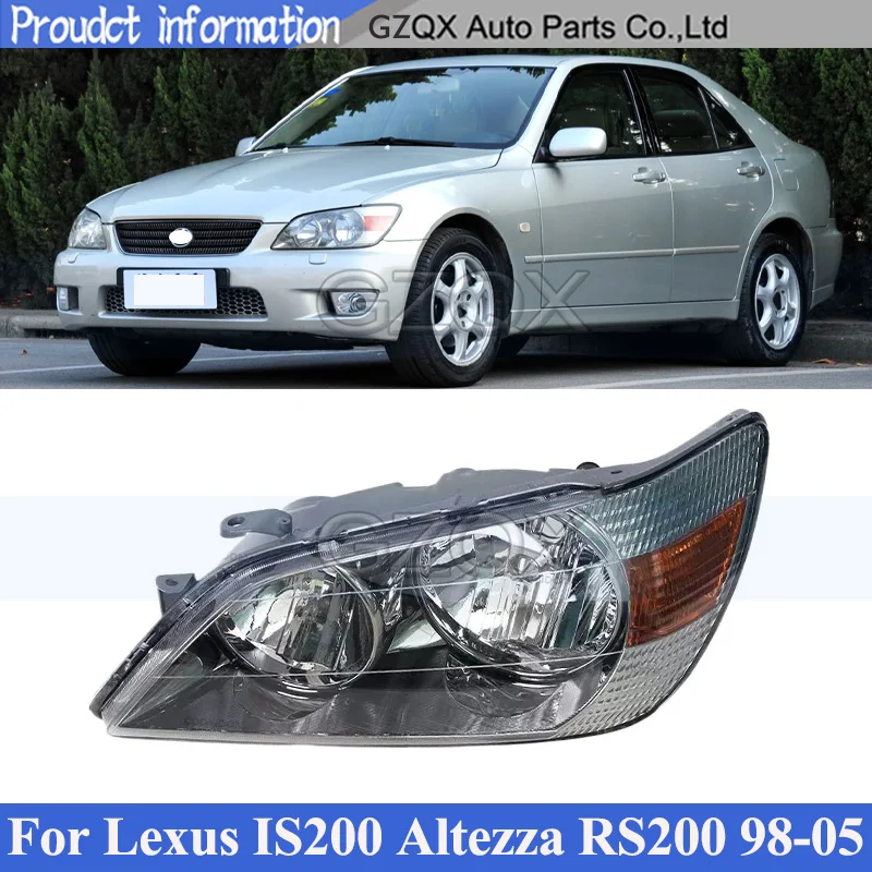 CAPQX Halogen Front Bumper Head Light Head Lamp For LEXUS IS200 1998-2005 For Toyota Altezza RS200 Headlamp Headlight Car Light