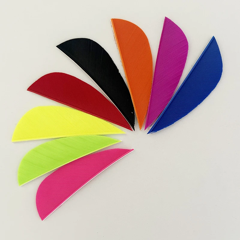 50Pcs 2Inch RW Archery Arrows Feather Fletching Parabolic Real Turkey Vanes for Hunting Bow Accessories