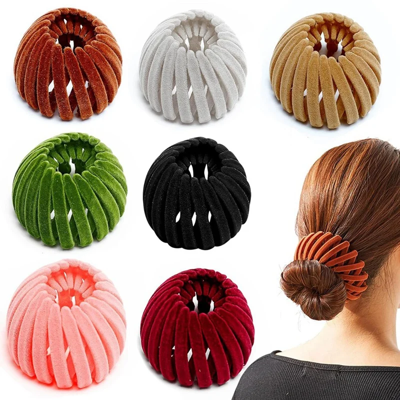 Bird Nest Magic Hair Clip - Expandable Hair Bun Maker Hair Accessories For Women Ponytail Holder Hair Bun Clip