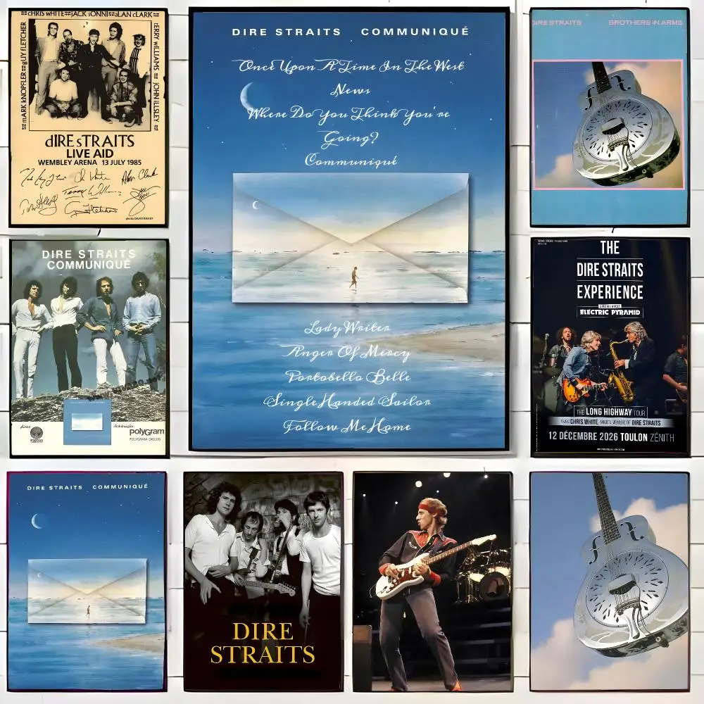 Classic Band D-Dire Straits Poster Wall Art Print Decorative Mural Home Decor Gift Unframed