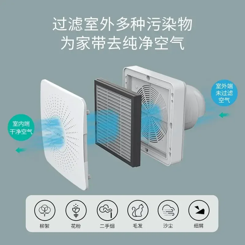fresh air fan household two-way flow wall window fresh air ventilator indoor ventilation artifact Dedicated outdoor air system