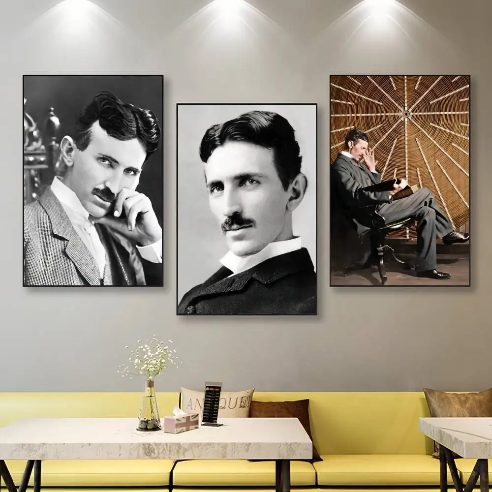 نيكولا تي تسلا x ديكور قماش المشارك المنزل مكتب مقهى بار ديكور الشمال ديكور الهدايا غرفة المنزل