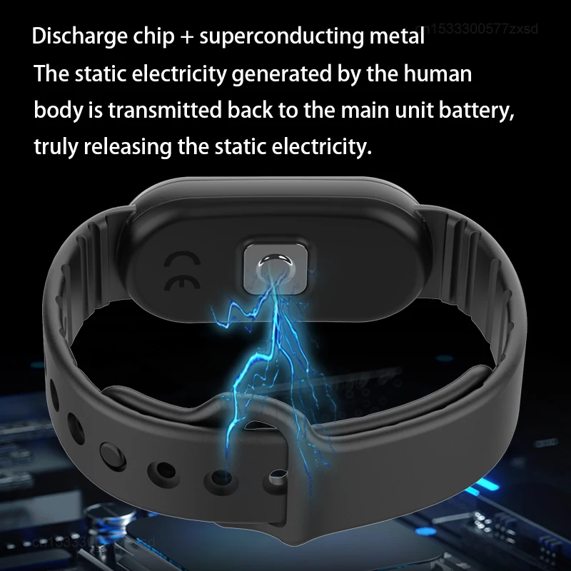 Winter Anti-Static Silicone Bracelets Human Body Static Eliminator Safe Adjustable Portable Waterproof Static Eliminator