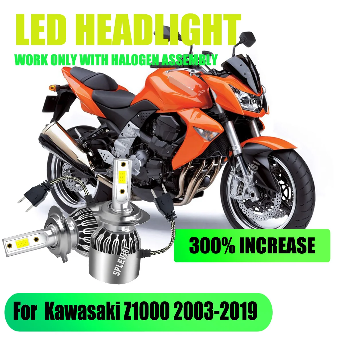

H7 Headlight LED Bulbs -ensuring worry-free use year-round For Kawasaki Z1000 2003 2004 2005 2006 2007 2008 2009 2010 2011-2019