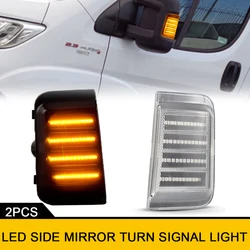 2Pcs Dynamic Amber Side Rearview Mirror LED Turn Signal Lights For RAM Promaster 2006-2019 Fiat Ducato 2006-2019 OEM 71748254