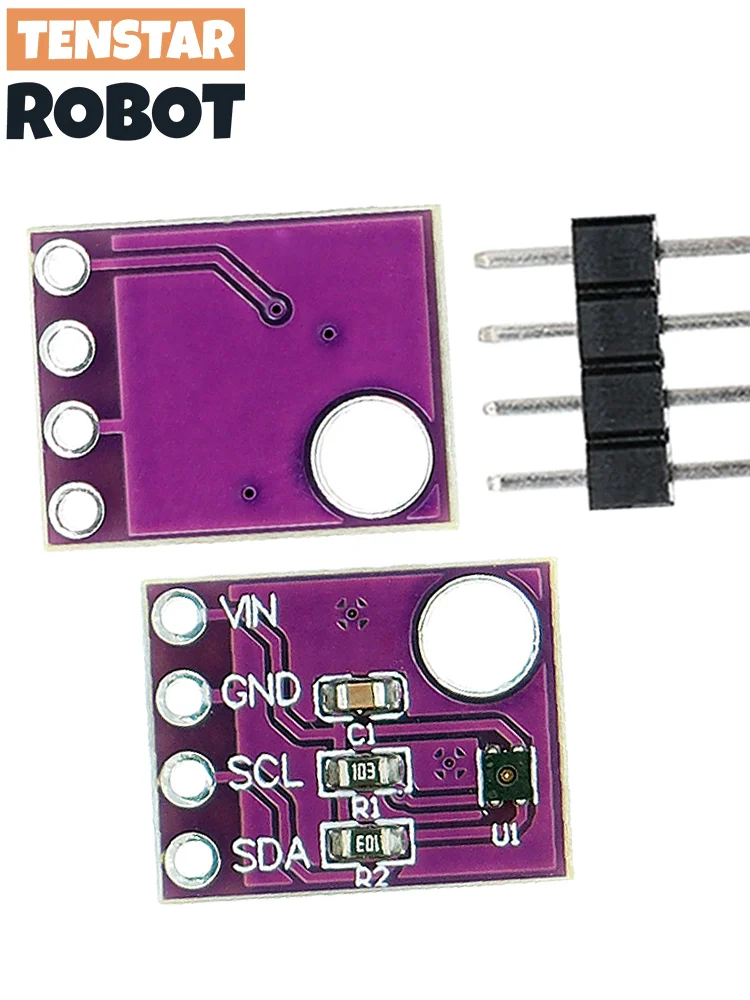 TENSTAR SHT41 Digitale temperatuur- en vochtigheidssensormodule I2C-communicatie Hoge nauwkeurigheid GY-SHT41 - afbeelding 2