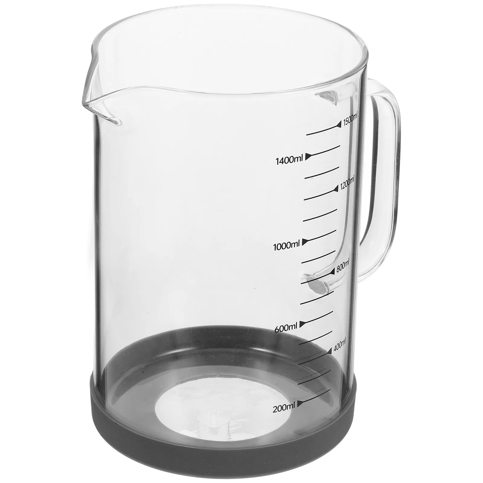 1500Ml Glass Liquid Measuring Cup with Graduated Scale V Spout Design for Espresso Milk Pitcher Coffee Cup Baking Cooking
