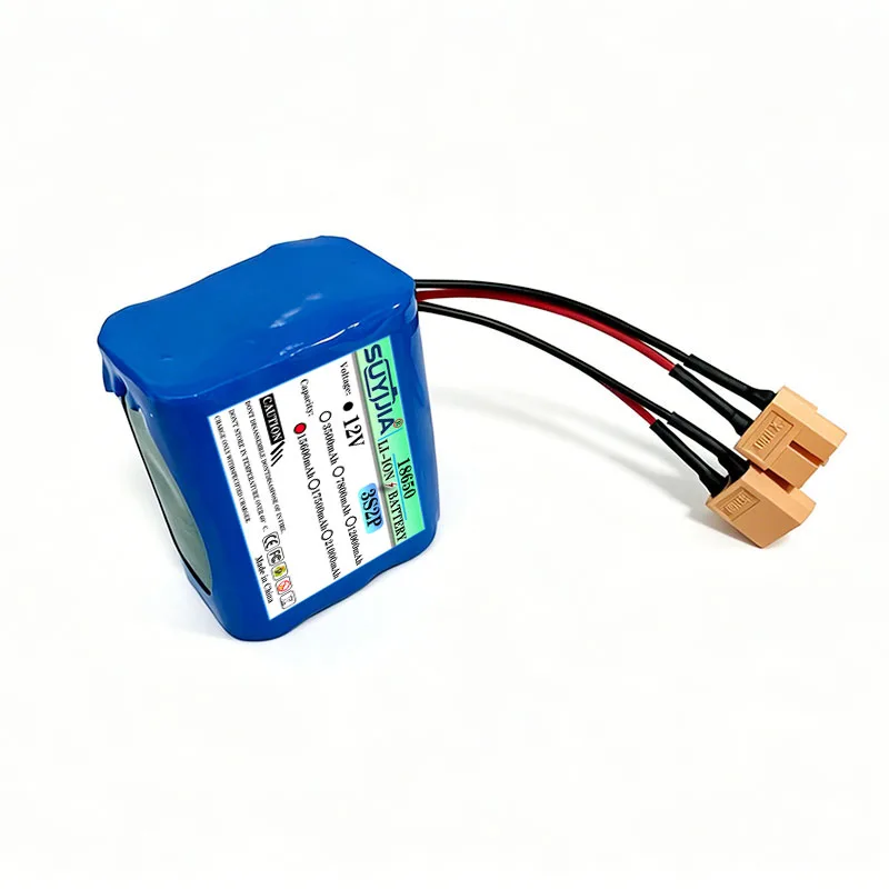 New 18650 12V 15600mAh D50B Lithium Ion Battery for GPS Bait Boat Elevator Intercom Video Doorbell Emergency Light