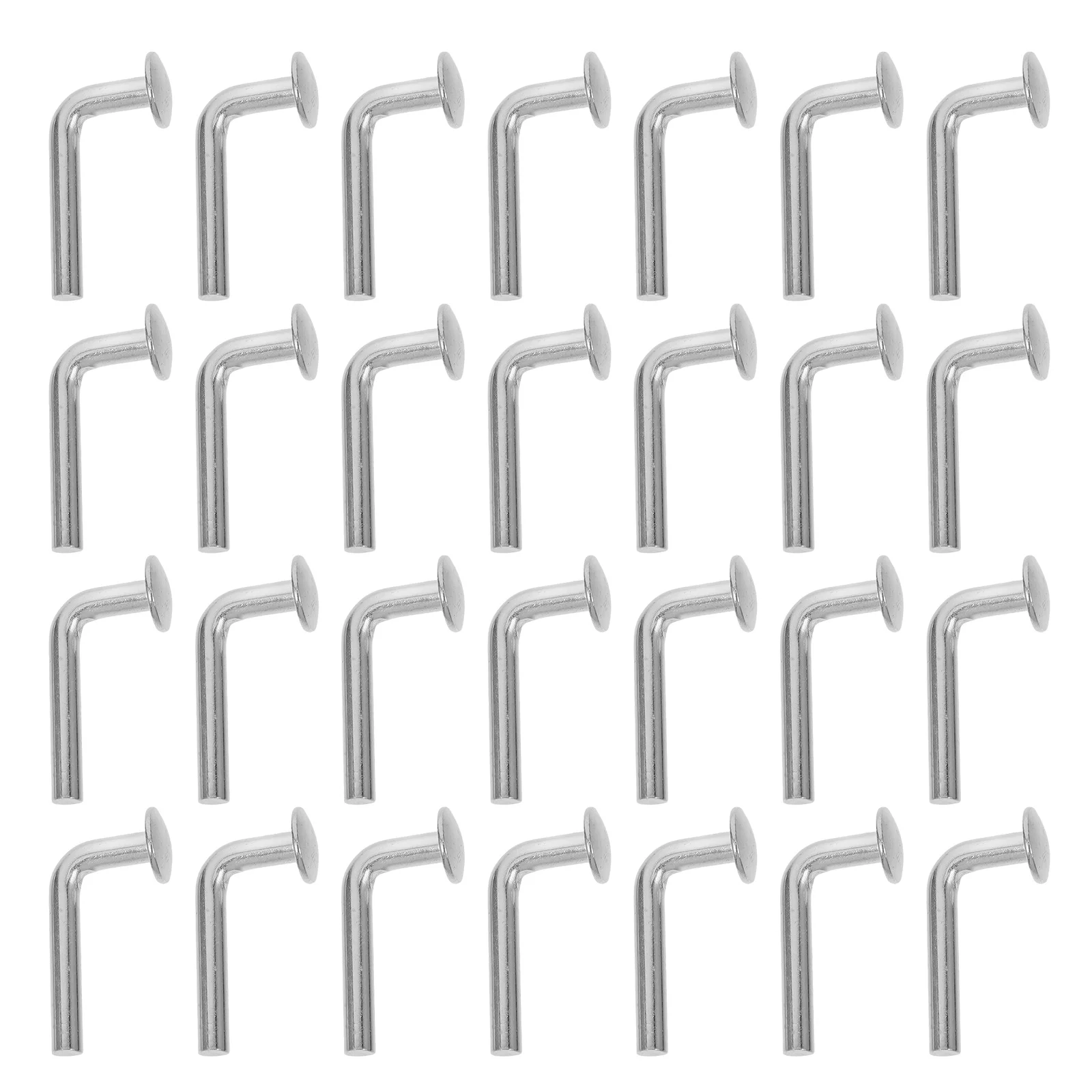 100 Pcs Heavy Duty Hooks Pallet Rack Drop Pin Bolts up Safety Clip J Silver Racking