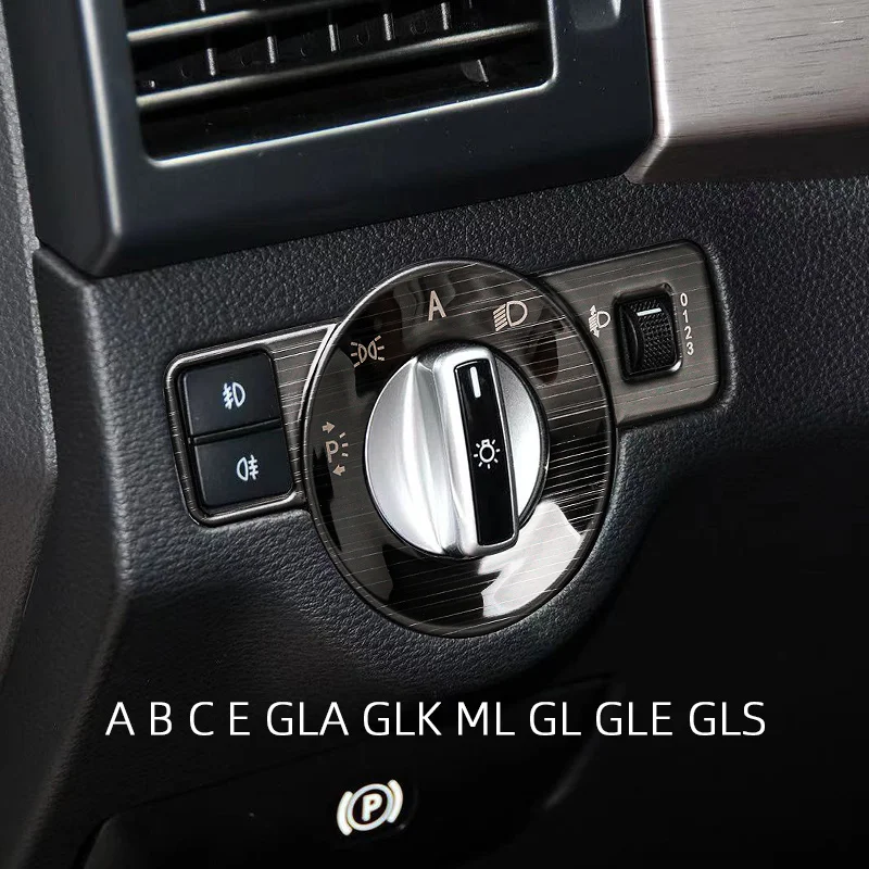 

For Mercedes Benz C E Class GLA ML GL GLE GLS GLK W176 W246 W204 W212 X164 W166 X156 X204 Headlight Fog Light Switch Button Trim