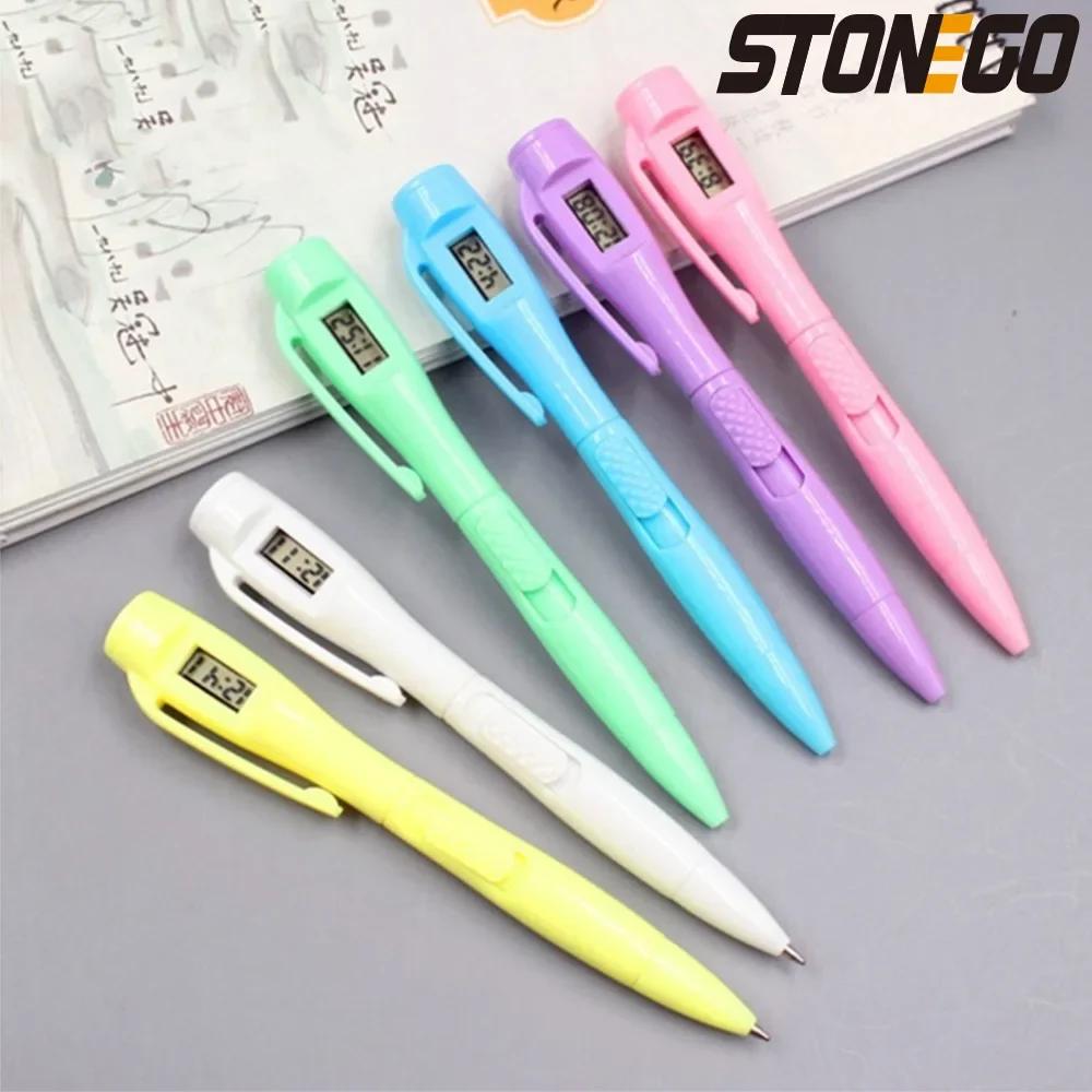 STONEGO Electronic Pen For Clock Electronic Exam Ball Pen Creative Office Supplies Blue Ink Ballpoint Pen