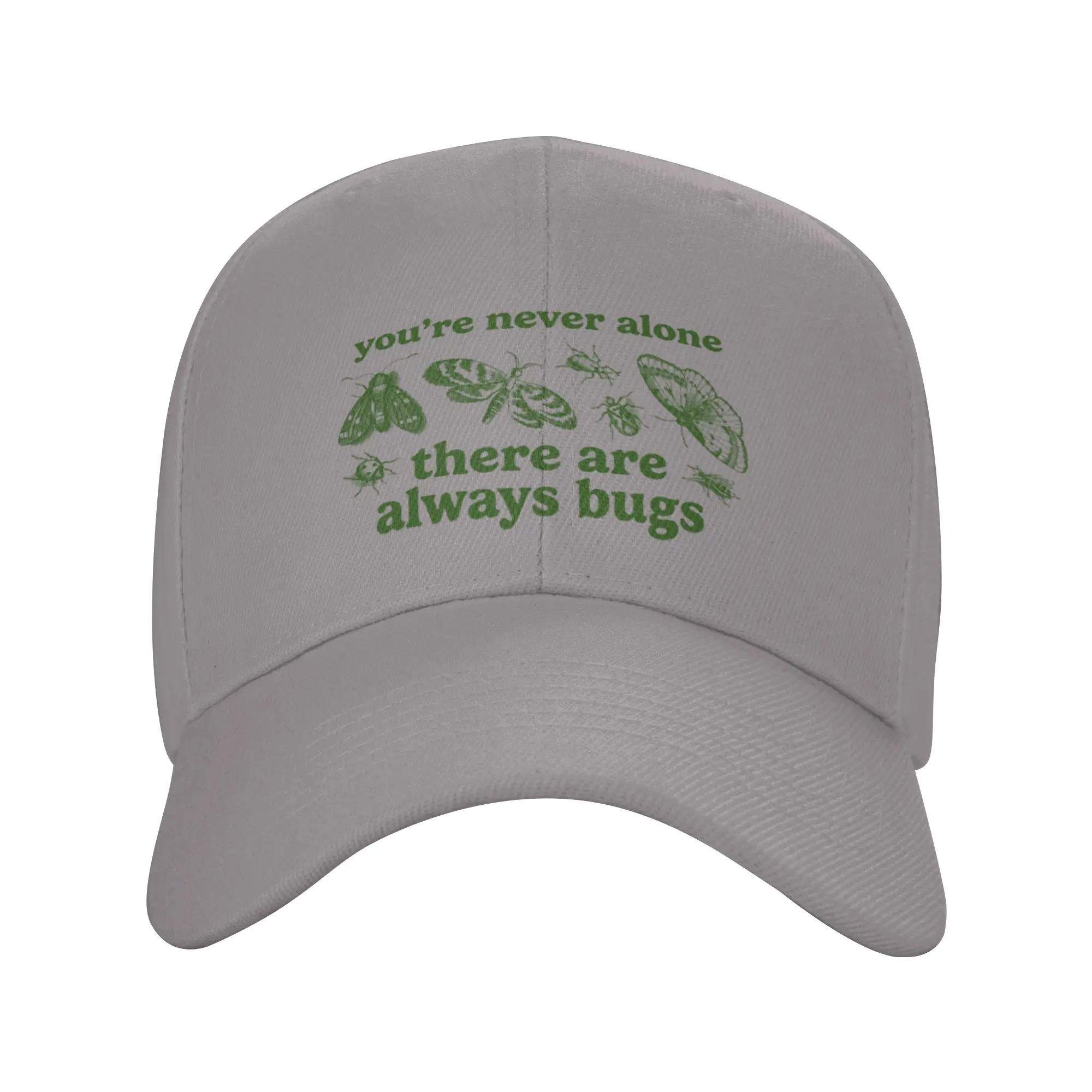 Hot Sale you re never alone  there are always bugs Baseball Cap  Breathable Tennis Female  Youth Activity Tennis Female