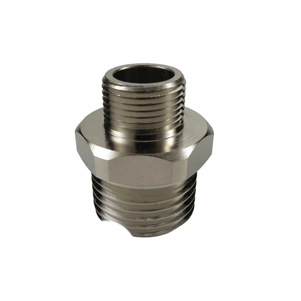 Brass Fitting 1 2 To 3 8 Adapter Hot And Cold Water Compatible Nickel-plated Finish Rust Resistant Heat Resistant