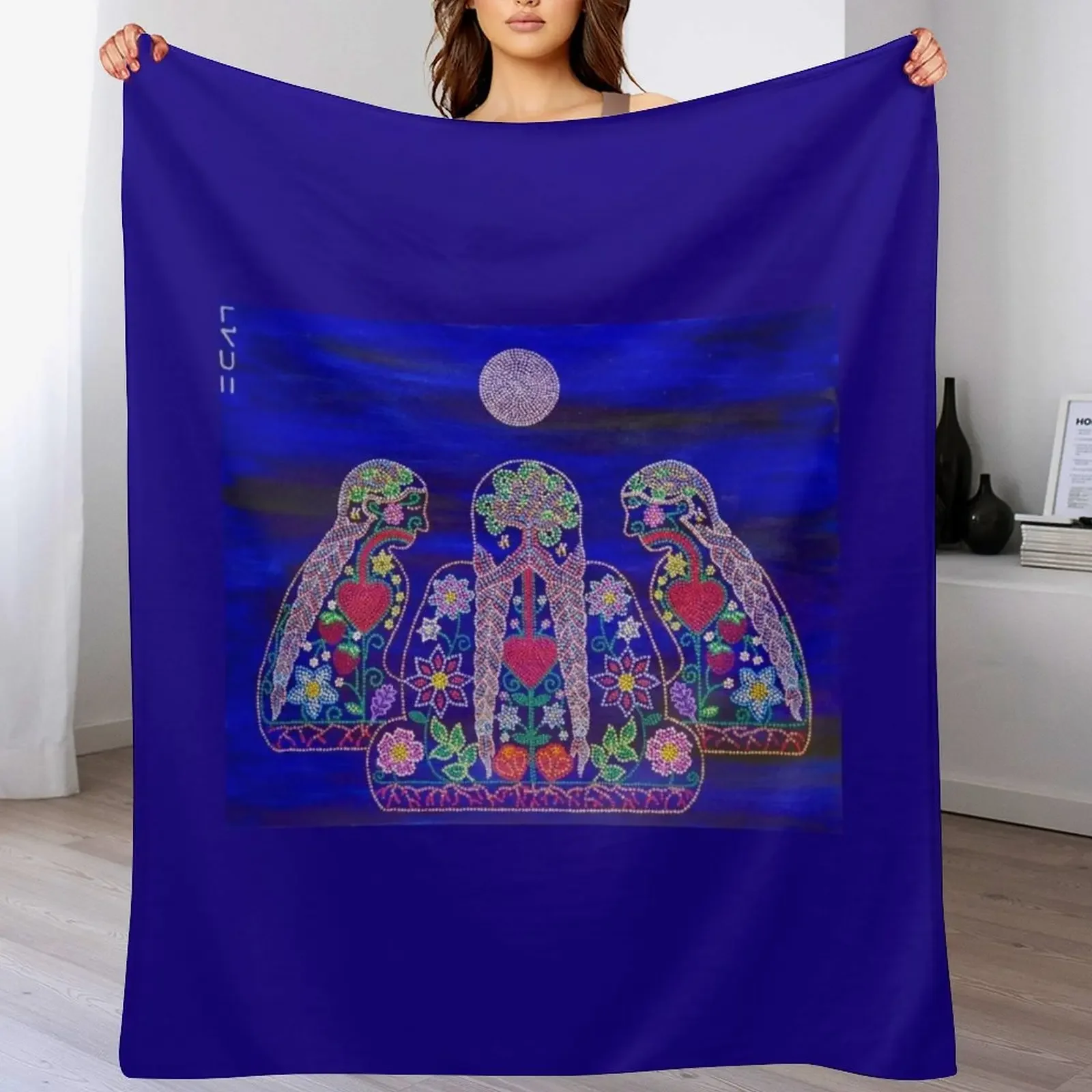 kohkominawak ~ our grandmothers Throw Blanket Anti Shedding Soft Fuzzy Blanket for Home
