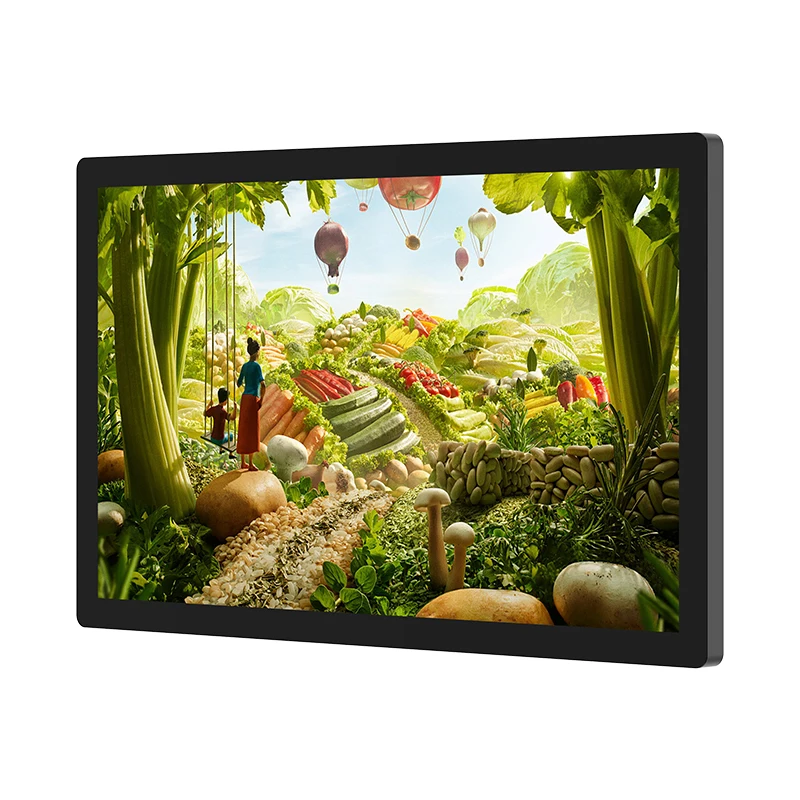 Reproductor de publicidad de Metal TFL de 21,5 pulgadas, montaje en pared, tableta Android, pantalla LCD ESOP, pantalla táctil completamente unida AIO para factor inteligente