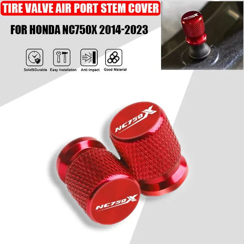 2 Pcs Motorcycle Accessories For HONDA NC750X NC 750X NC750 X 2014-2020 2021-2023 Metal Tire Valve Air Port Stem Cover Caps