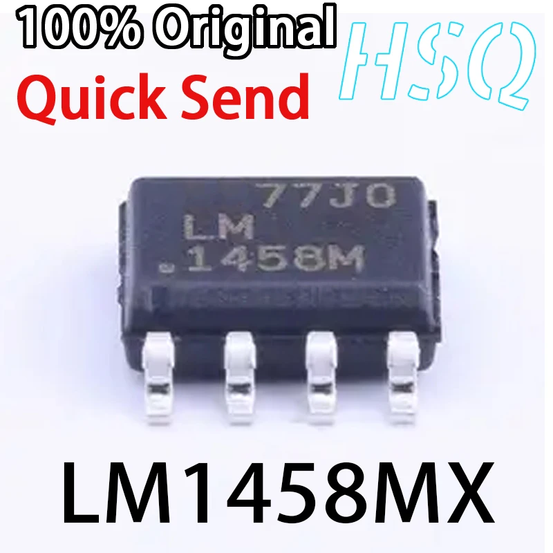 

5PCS New LM1458MX LM1458M LM1458 SOP8 Dual Operational Amplifier Chip