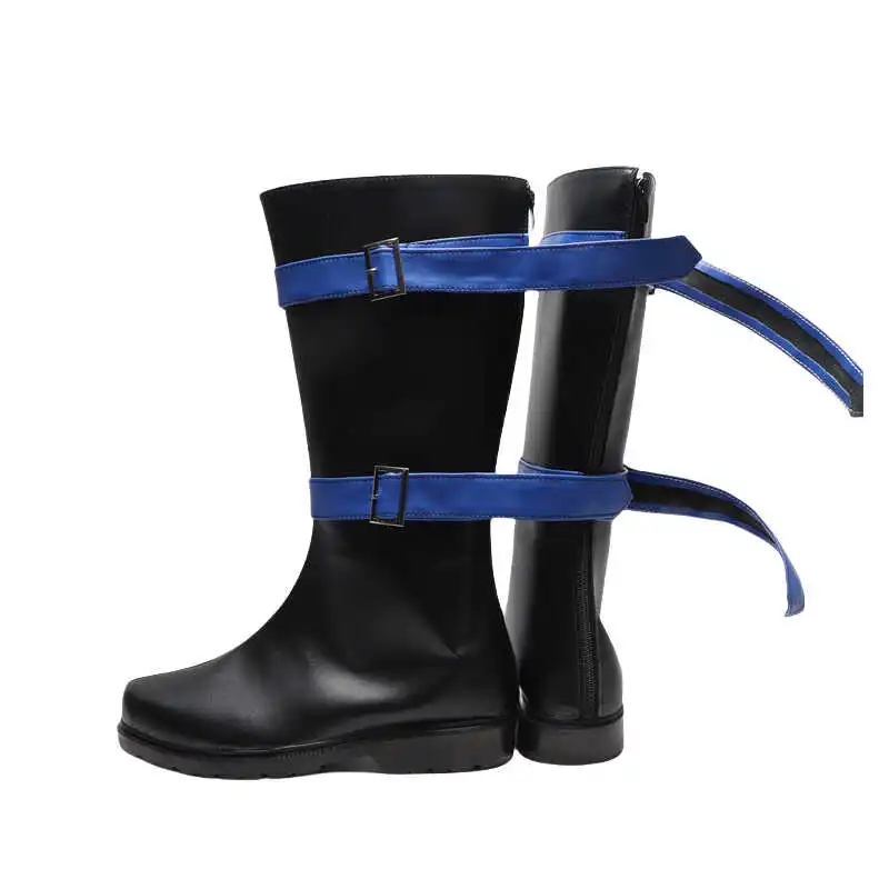 Anime Kaiba Seto Cosplay Shoes Seto Kaiba Adult Unisex Long Leather Pu Boots Halloween Costume Props Boot Accessories
