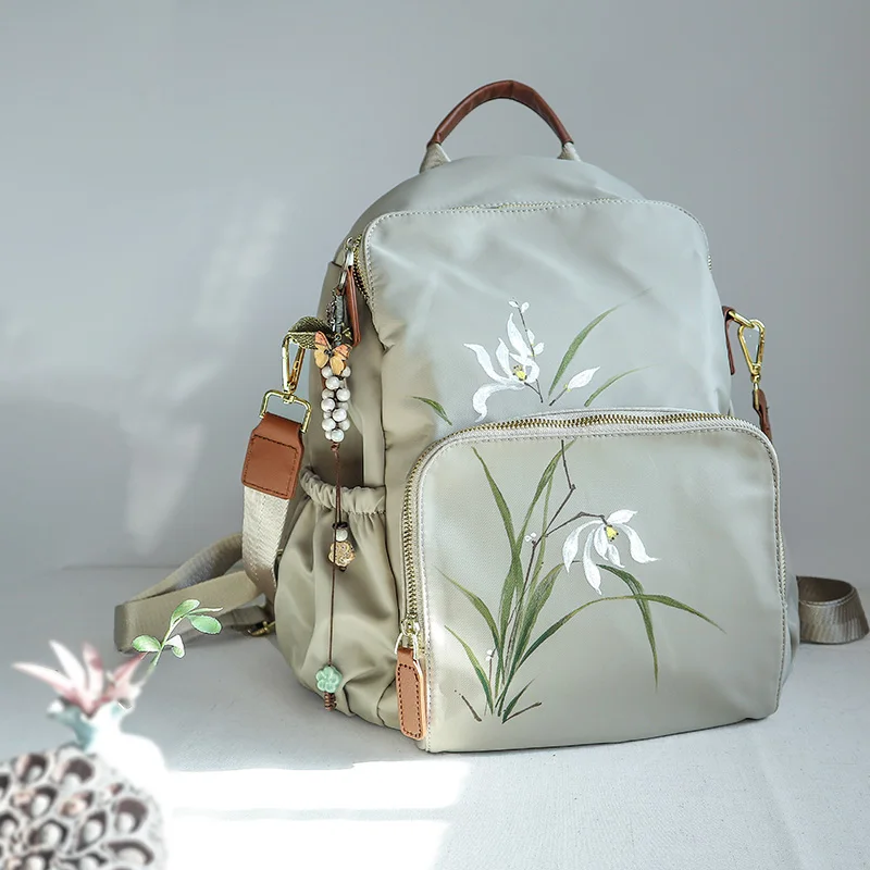 Harajuku retro mori literatura arte mochila para mulheres, bolsa de escola feminina, bolsa de ombro, estilo ins, pequena floresta fresca, simples, estudante