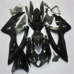 Kit de carenados completos ABS para motocicleta SUZUKI, juego de carrocería de color negro brillante con molde de inyección, compatible con GSX-R 600, 750, K8, 2008, 2009, 2010, 08, 09, 10