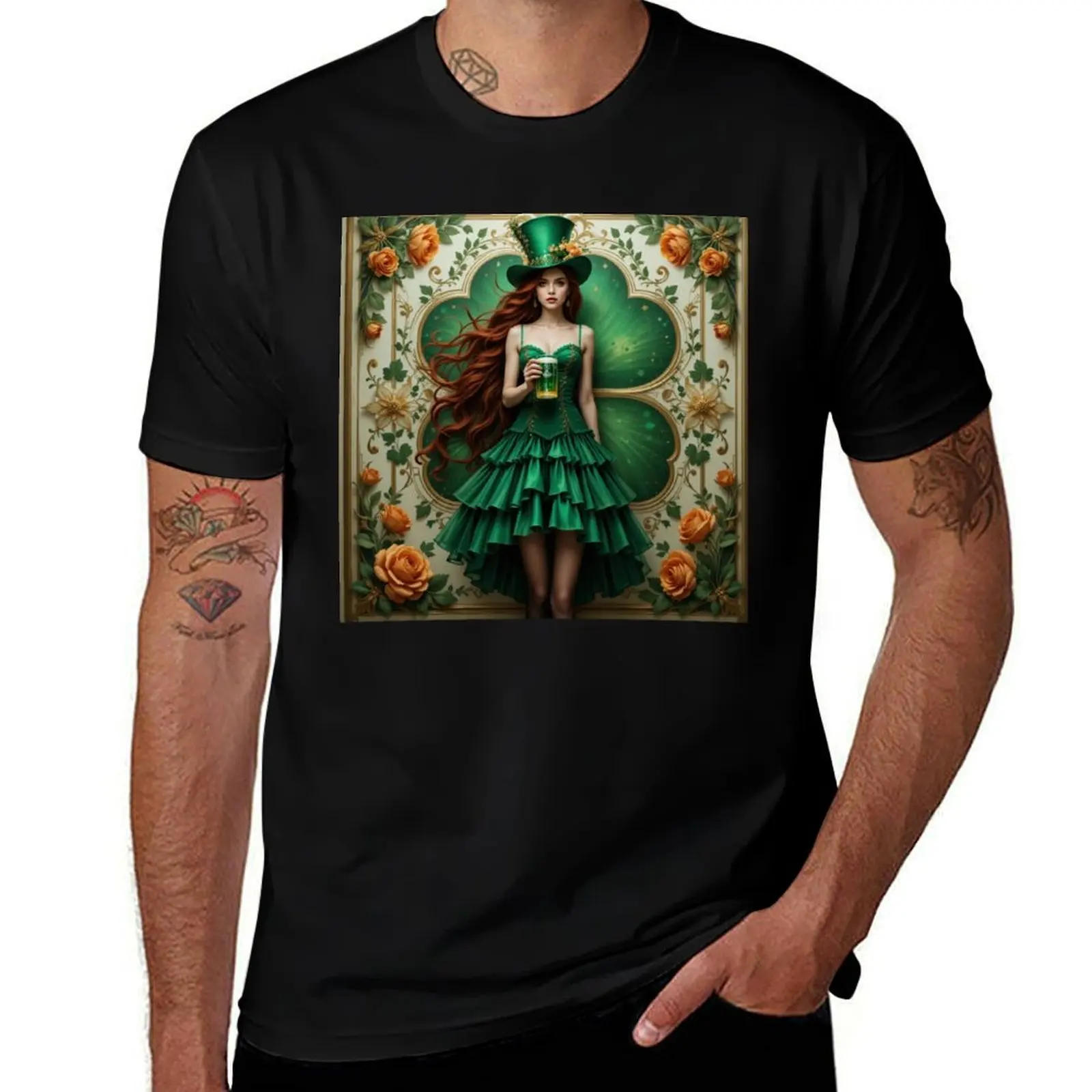 

St. Patrick's Day T-Shirt graphic t shirts anime clothes rapper graphic tees men t shirts high quality