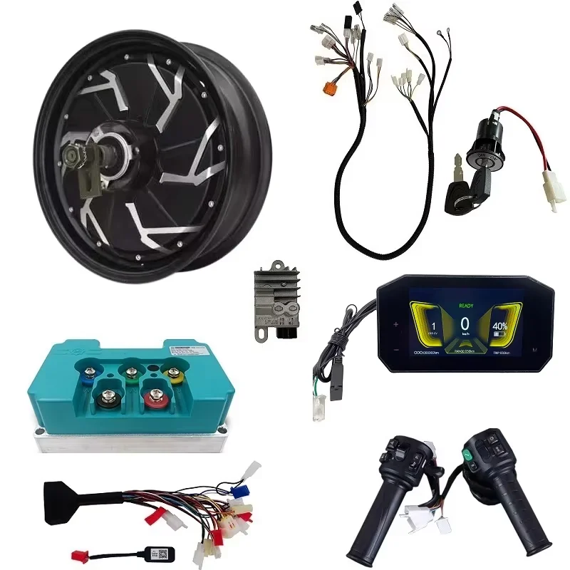

12INCH 5000W Electric Rear Wheel Hub Motor Complete Conversion Kits