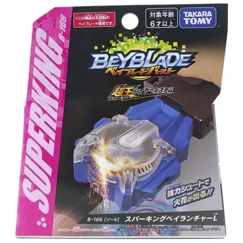 Oryginalny Takara Tomy Beyblade Burst Super King B-166 Lewy Sparking Bey Launcher (L)