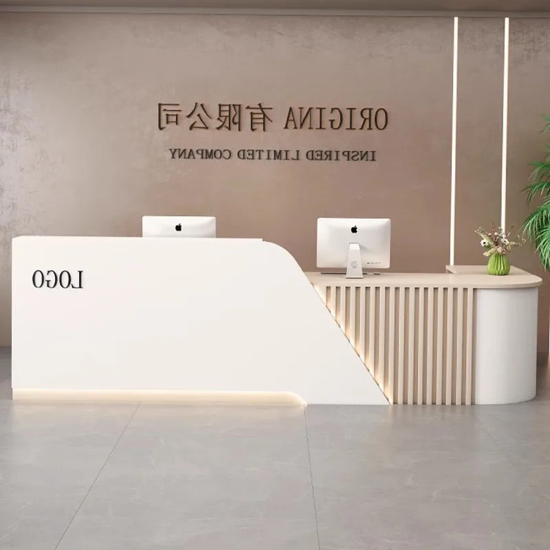 Company Moderne Empfangstheken, Schönheitssalon, Luxus-Organizer, Hotel-Design, Empfangstheken, Präsentation von Mostrador, kommerzielle Möbel