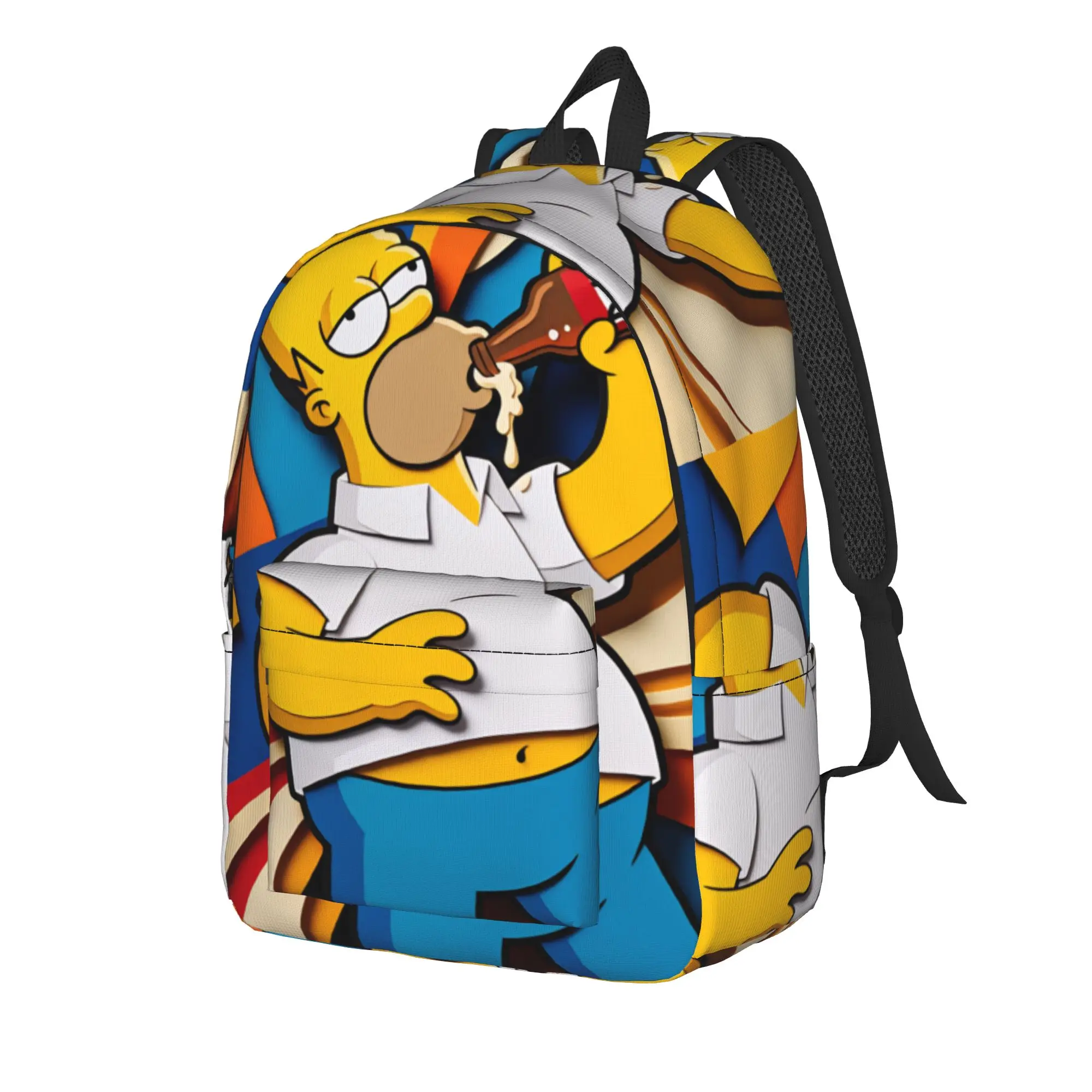 Homer S-Simpsons Beer Lover Funny Meme Backpack Unisex Large Backpacks Streetwear School Bags Outdoor Style Design Rucksack