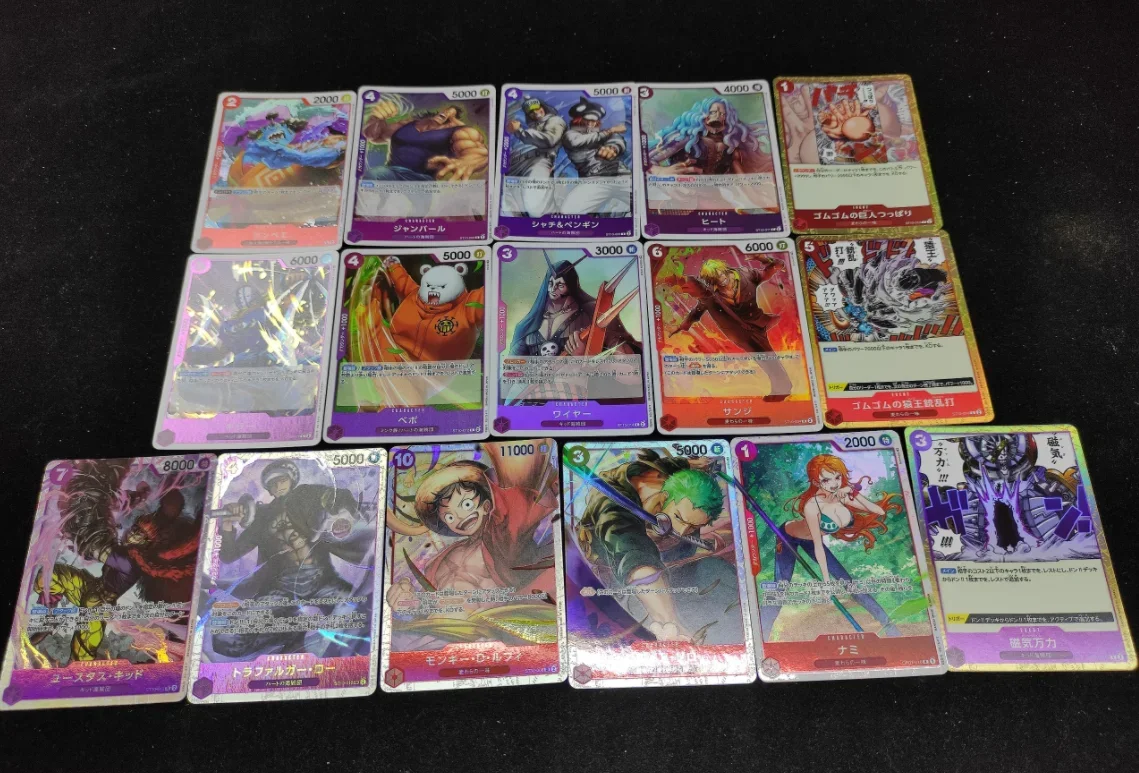 Anime One Piece Japanese Bandai OPCG Trading Card Game St10 Collectible Card Three Captains Luffy Assemble Japanese Tcg Card Toy