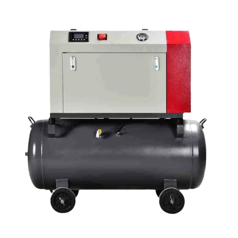 

2-in-1 mobile integrated screw air compressor permanent magnet frequency conversion low noise air compressor