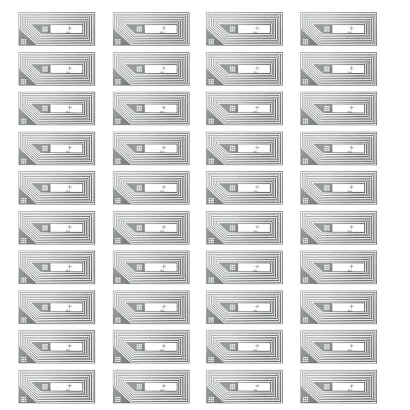 B24B RFID Tags Sticker 40 Pcs NTAG213 Chip Transparent Adhesive Labels For All -Enabled Devices