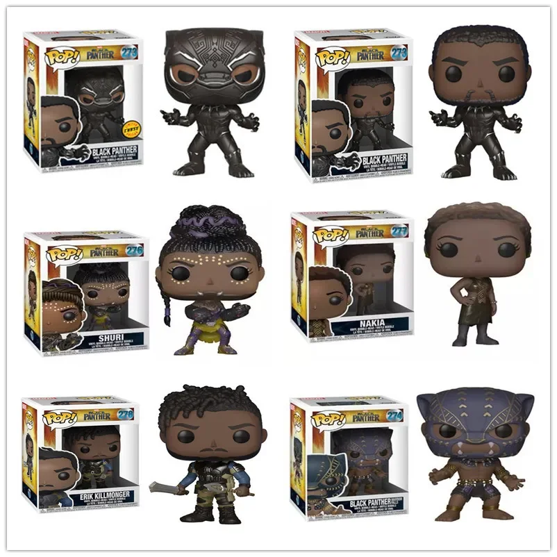 FUNKO POP Marvel Black Panther #274 VENOMIZED 370# 273 ERIK KILLMONGER #278 NAKIA 277# Action Figure Toys Collection Dolls Gifts