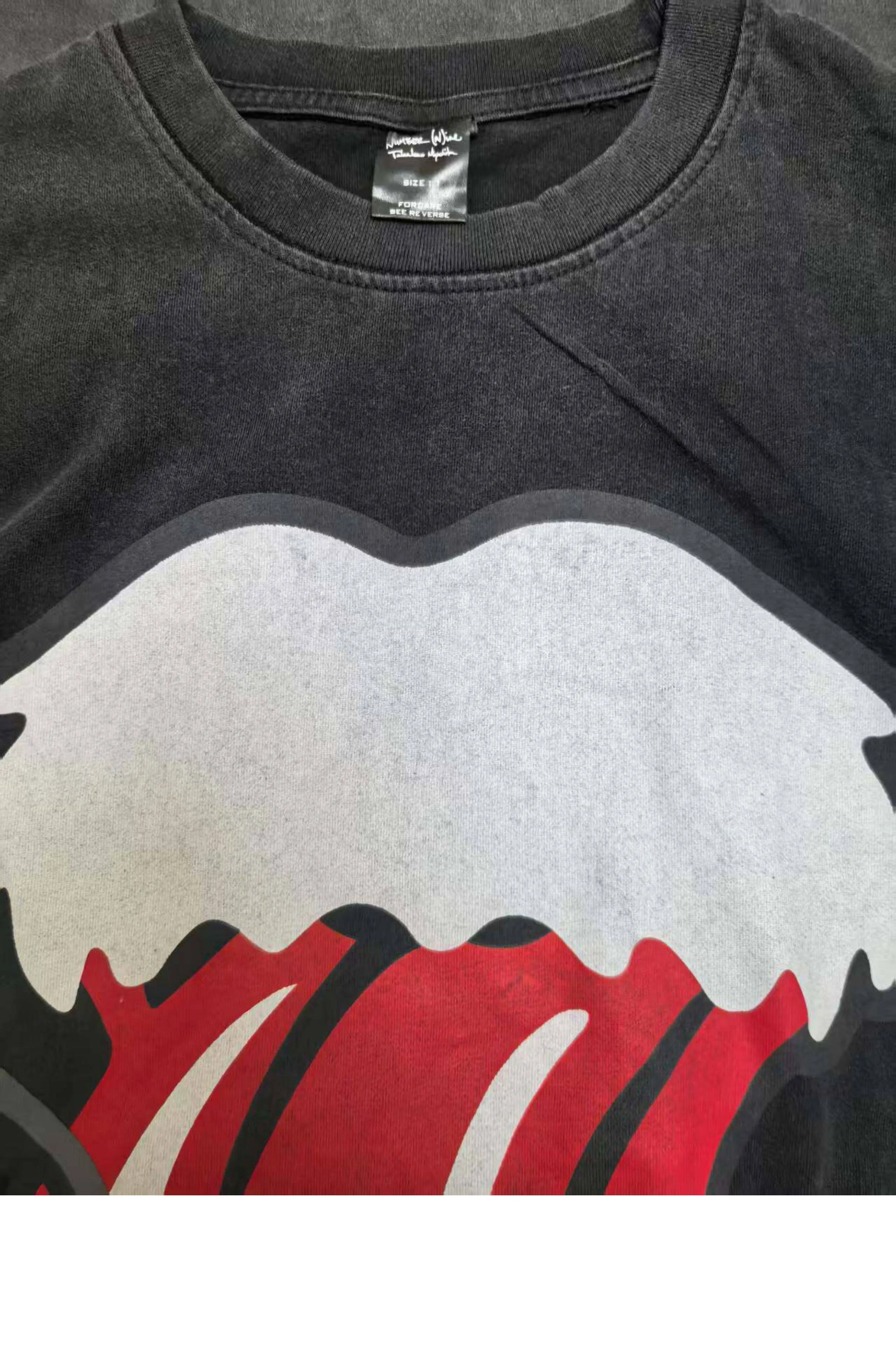 Lmyer  Number Nine Cro CH Style Loose Casual Washed Short Sleeved T-shirt for Men and Women