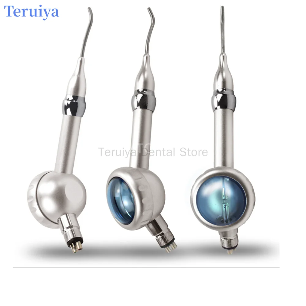 Premium Dental Sandblasting Gun - Antisuction Air Polishing Handpiece, 2/4 Holes Universal Fit, High-Efficiency Teeth Cleaning
