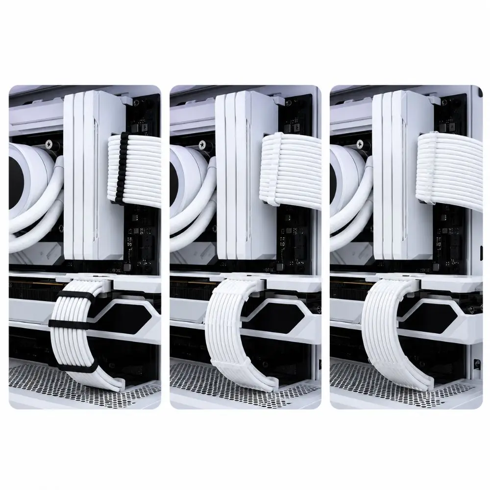 Practical 24Pin/8Pin Wire Organizer Secure Clip Durable Cable Clips Universal Cord Management Computer Case