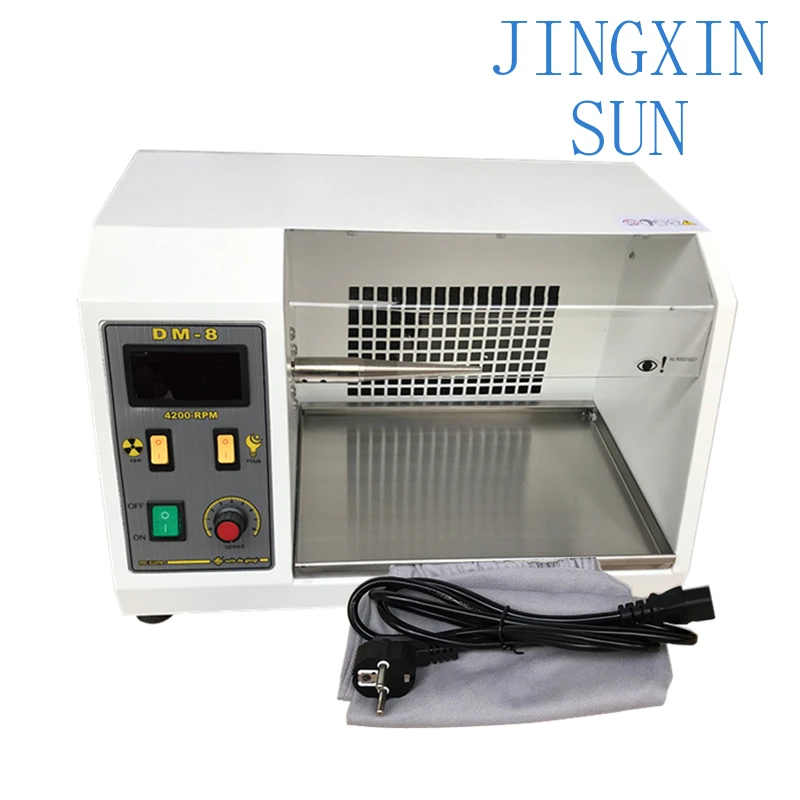 DM-8 Mini Grinding Motor Jewelry Polisher Machine Bench Grinder 220V 11V Polishing Machine with Dust Collector