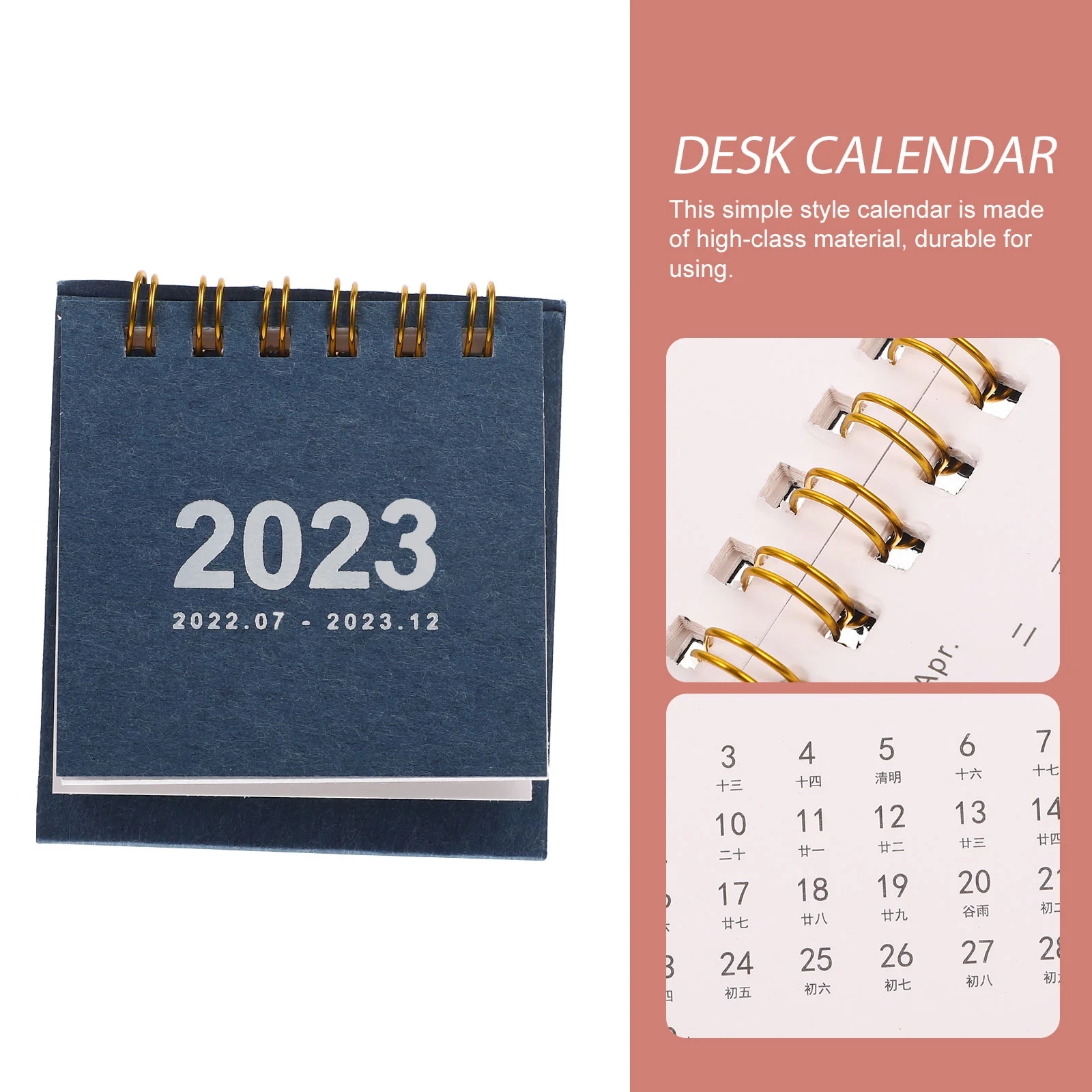 5 Pcs Daily Flip Calendar 2023 Mini Desk Desktop Portable Delicate Standing Office Advent for Children