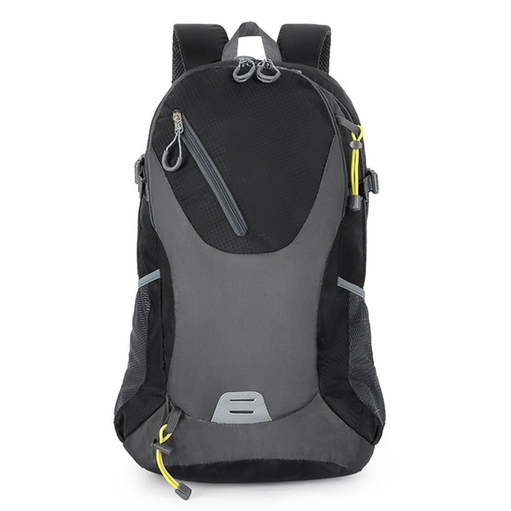 40L Outdoor Bag Large-capacity Polyester Casual Backpack with Reflective Tape Men Women Durable Convenient for Hiking Traveling