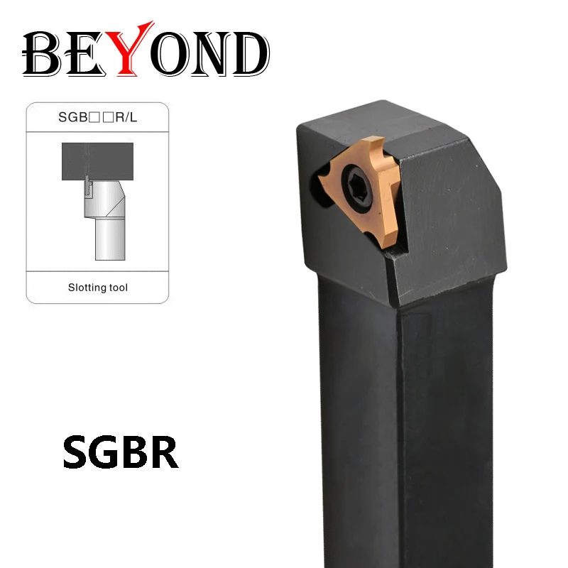 BEYOND SGBR SGBL SGBR1616H16 SGBR2020K16 SGBR2525M16 Shallow Slotting Turning Tool Holder CNC TGF32R TGF43R Carbide Inserts CNC