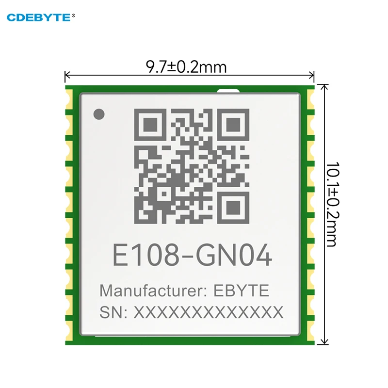 

Многорежимный модуль спутникового позиционирования, GPS модуль BDS/GPS/GLONASS/GALILEO CDEBYTE E108-GN04, маленький размер GNSS UART, отверстия для штампов