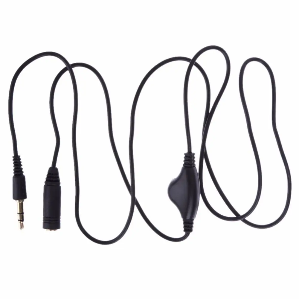 Electronics Earphone Accessories Headphone Extension Cord Cable Stereo Audio Adaptor Earphone In Line Volume Control Cable