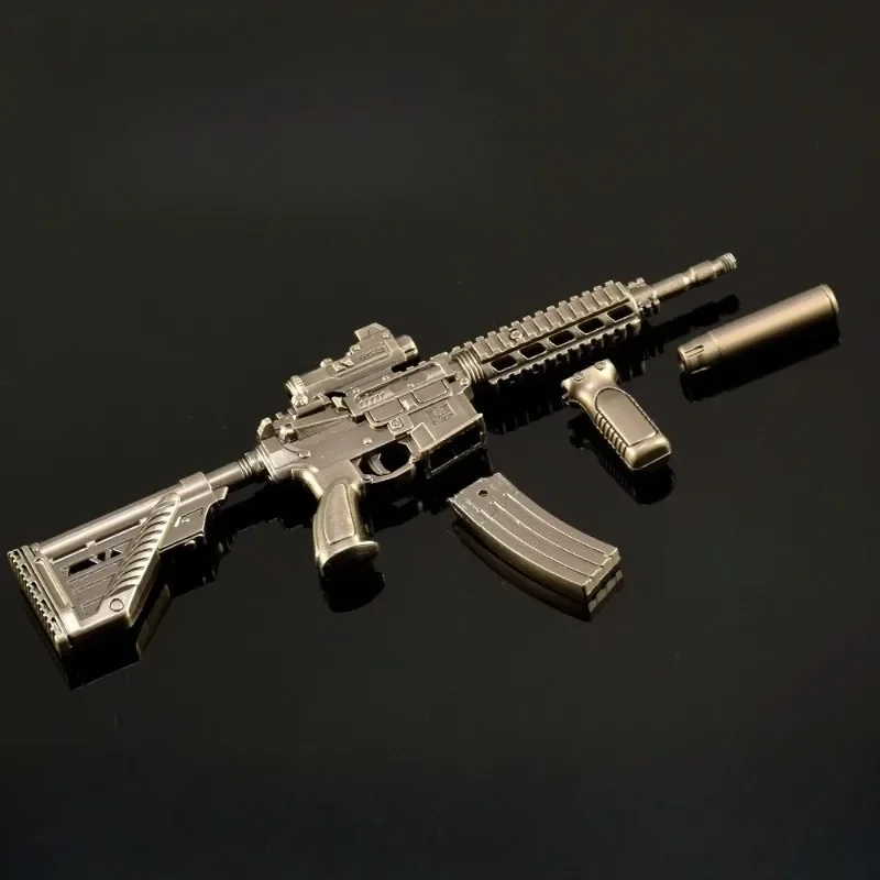 20cm Delta Force Game Peripheral Weapon Model M4A1 Assault Rifle All-metal Crafts Toys Ornaments Children Birthday Toys Gifts