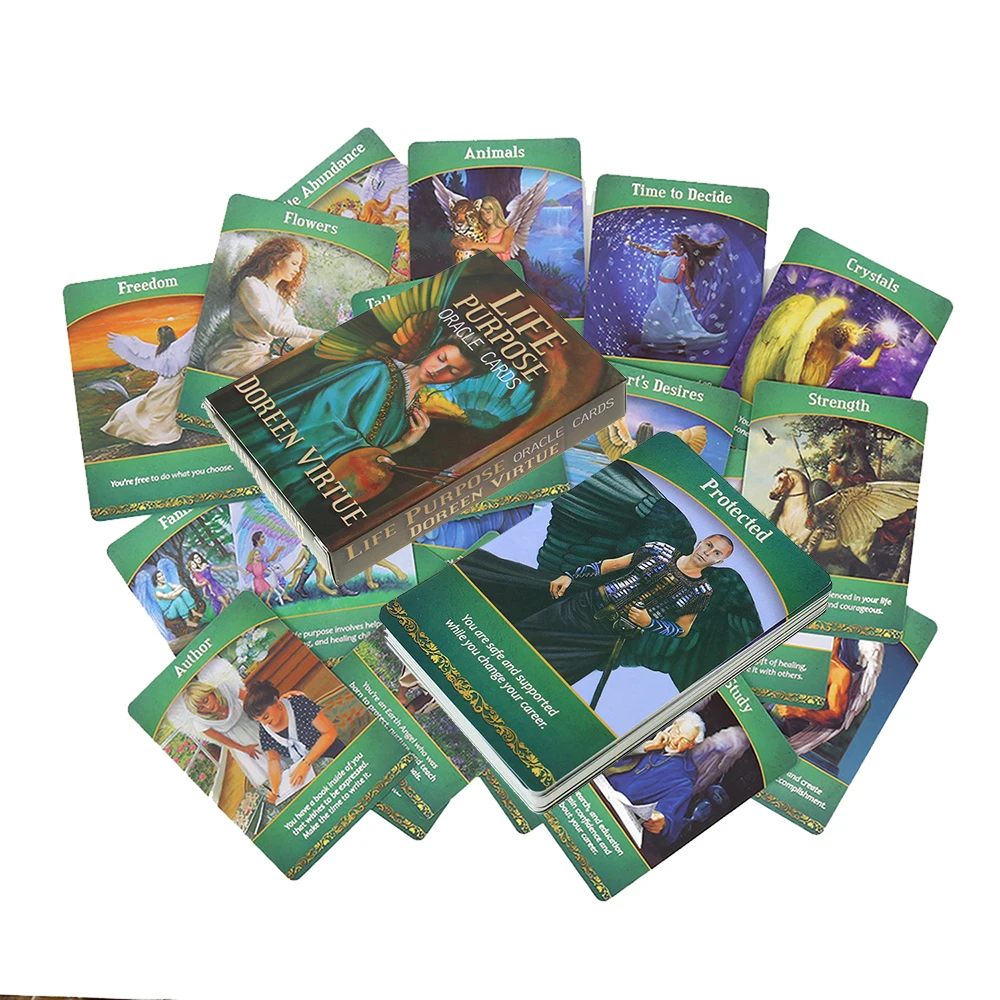 2022 Newly published Life Purpose Oracle Cards Doreen Virtue 15 sets of Suitable for Beginners And Experts in Divination Cards